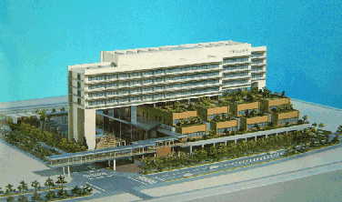 市立病院建物模型の写真