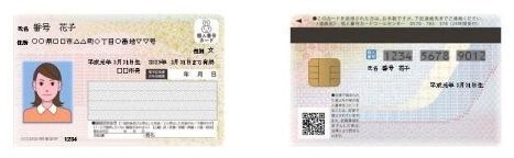 写真：マイナンバーカード見本