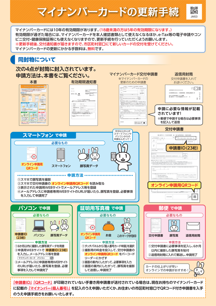 マイナンバーカードの更新パンフレット