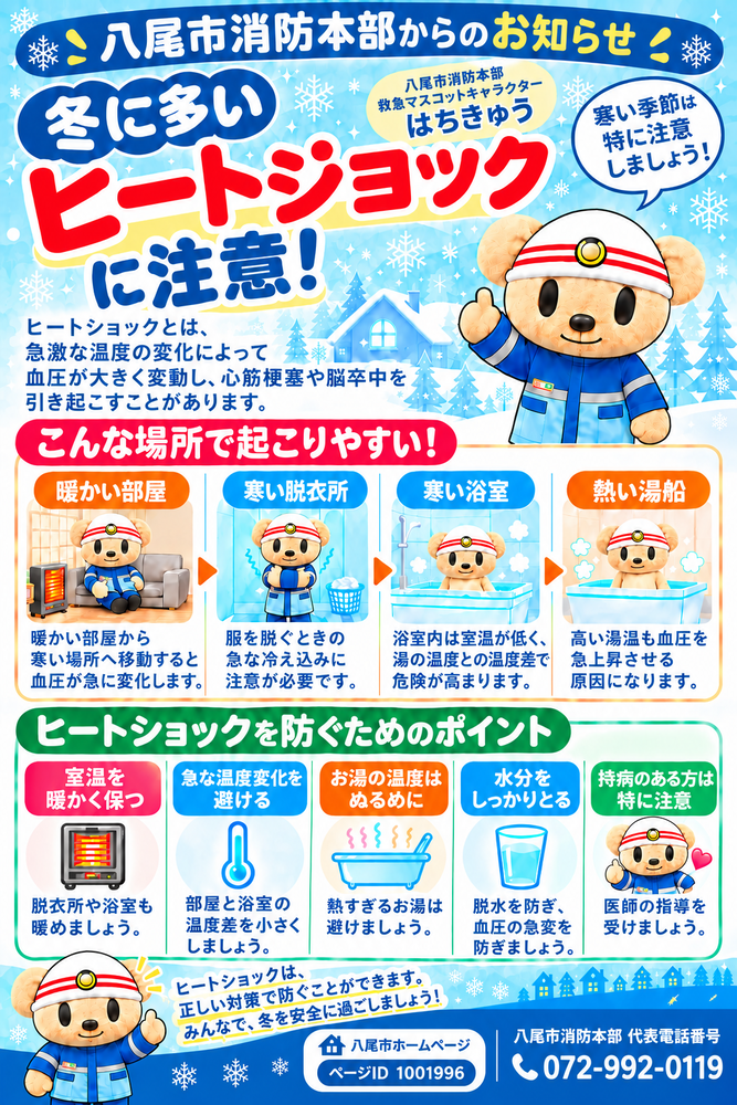 ヒートショック予防チラシ