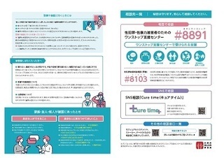 写真:性暴力に関するパンフレット 一般用(3~4ページ)
