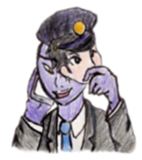 イラスト：電話をする犯罪グループ