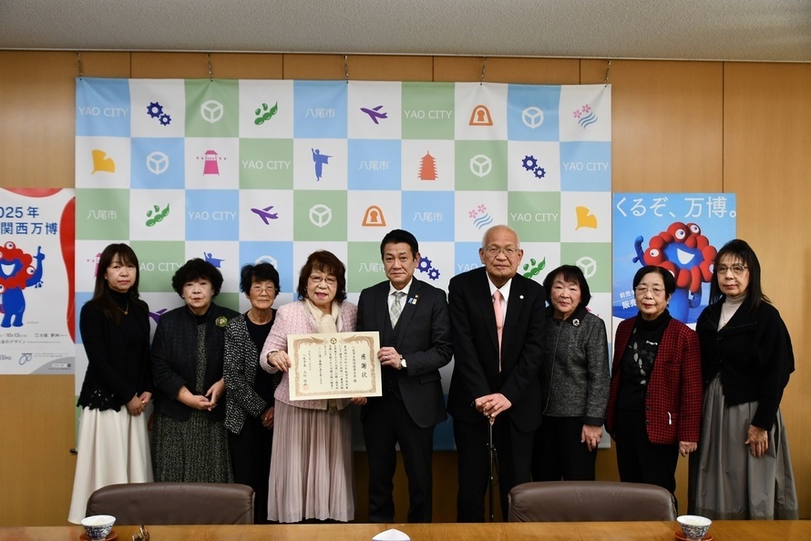 写真：受領式の様子
