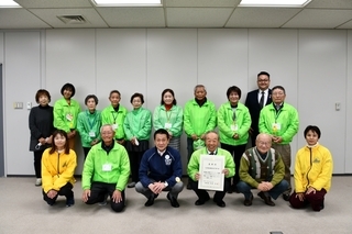 写真：令和5年度大阪府安全なまちづくりボランティア団体表彰　受賞報告