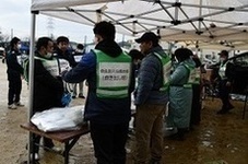 写真：炊き出し訓練