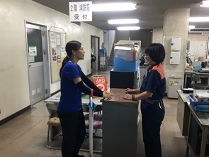 写真：傘入れの使用状況