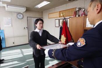 写真：感謝状贈呈式の様子1