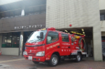 写真：曙川分隊消防機械器具置場