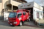 写真：中部分隊消防機械器具置場