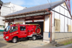 写真：久宝寺分隊消防機械器具置場