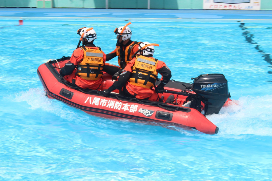 写真：水難救助訓練3