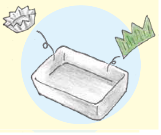 イラスト：異物を取り除く