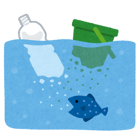 イラスト：プラスチックごみ