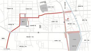 地図:久宝寺小学校区推進エリア