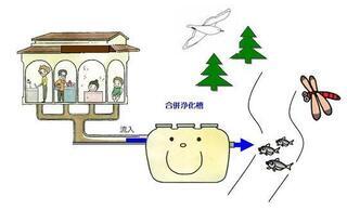 イラスト：浄化槽の維持管理について