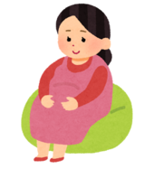 イラスト：妊娠した女性