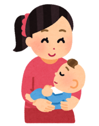 イラスト：母子