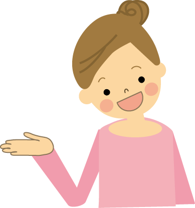 イラスト：お団子している女性