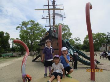 写真：船の遊具
