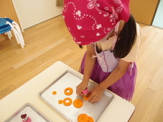写真：野菜の型抜き1
