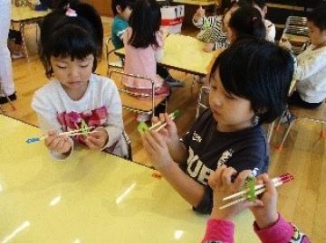 写真：おはし指導1