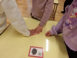 かるたをする子どもたち