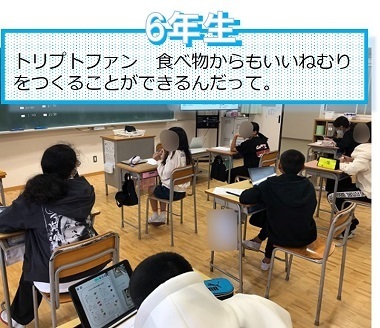 写真：眠育6年生