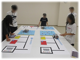 写真：組み立てたロボット