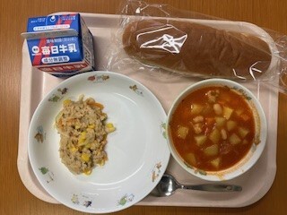 写真：給食献立 6月25日
