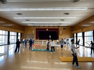 写真：さすまた講習会の様子