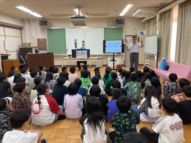 写真：非行防止教室