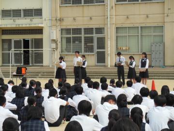 写真：3年生平和宣言2