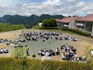写真：入所式／昼食3