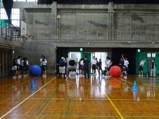 写真：体育大会の準備の様子3
