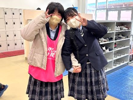 ピンクシャツデーあいさつ運動10