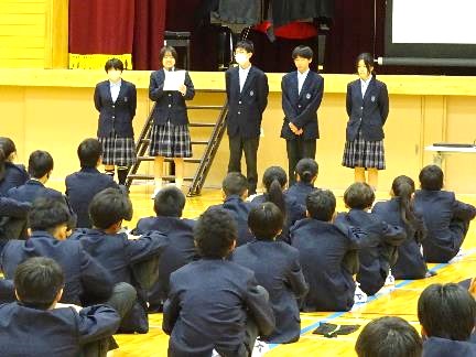 任命式と生徒集会08