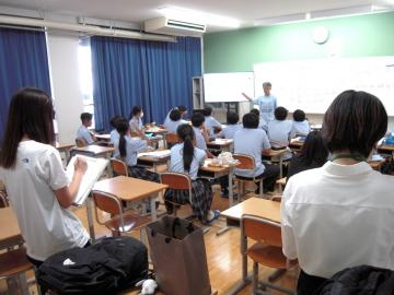 写真：7年生・日常授業公開（令和6年8月29日）1