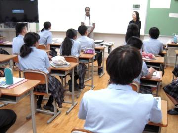 写真：9年生・英語の授業（令和6年9月5日）1