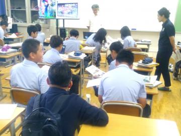 写真：7年生・日常授業公開（令和6年10月7日）1