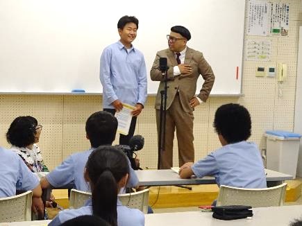 8年生・英語漫才の出前授業07
