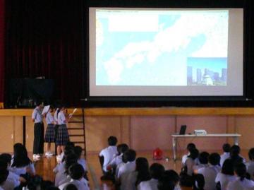 写真：防災学習の発表2