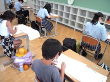 写真：漢字検定の様子
