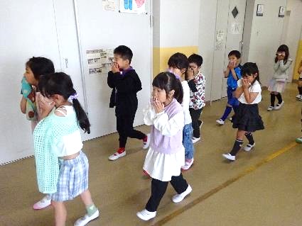 火災による避難訓練10
