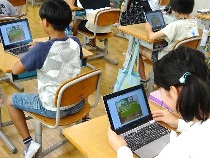 4年生・「まな防災」アプリの授業その1-02