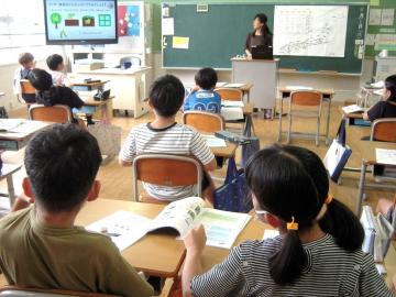 写真：八尾産枝豆の授業3