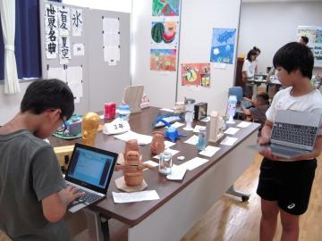 写真：校内夏休み作品展2