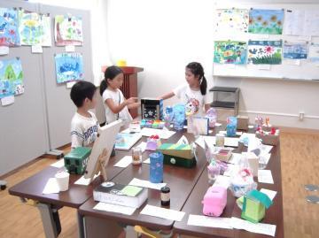 写真：校内夏休み作品展1