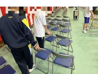 写真：4月3日　入学式準備