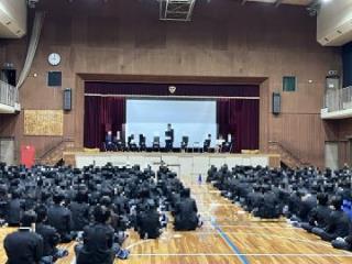 写真：4月9日　離任式1