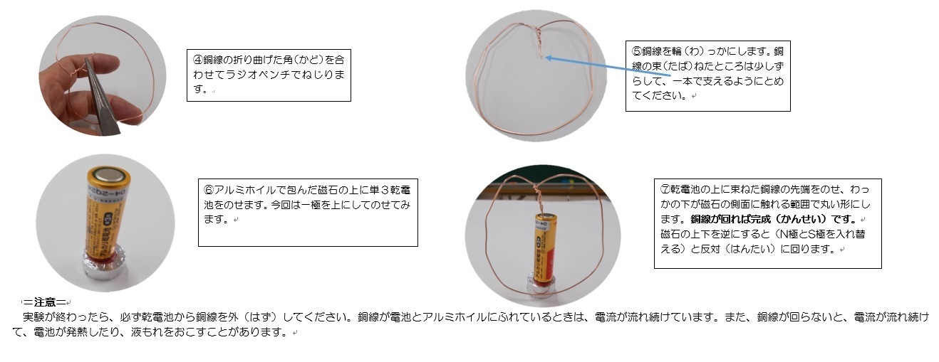 かんたんモーター　つくりかた2